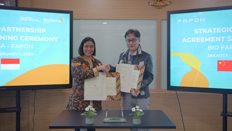 Rilis 009 - Fapon and Bio Farma Sahkan MoU Kerjasama Pengembangan Produk