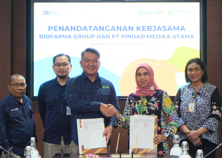 Rilis 011 - Perkuat Sinergi antar Entitas Biofarma Group Tandatangani Perjanjian Kerjasama dengan PT Pindad Medika Utama Dalam Penyediaan Produk Kesehatan (1)