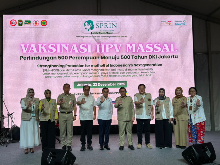  BIO FARMA DAN POGI GELAR VAKSINASI HPV MASSAL UNTUK 500 PEREMPUAN INDONESIA