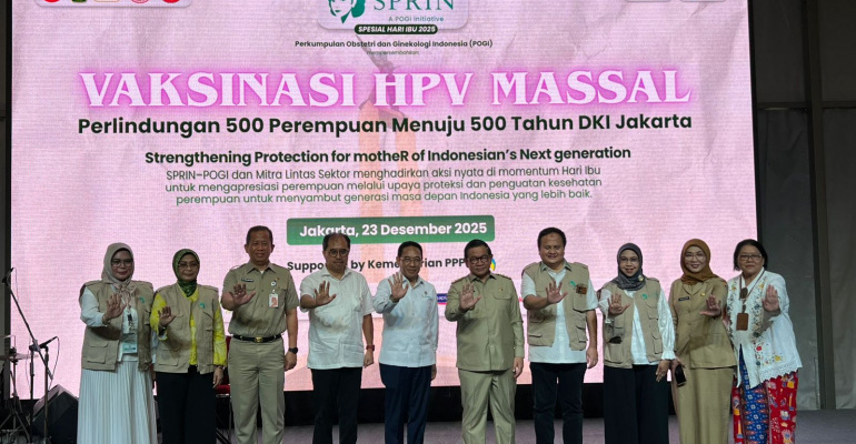 BIO FARMA DAN POGI GELAR VAKSINASI HPV MASSAL UNTUK 500 PEREMPUAN INDONESIA