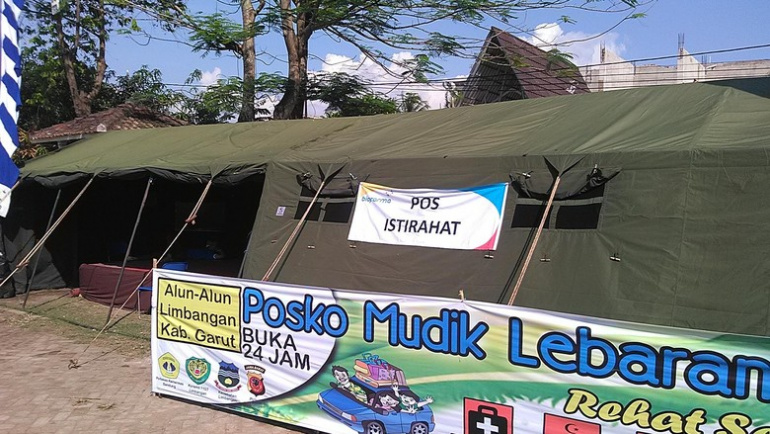 Ada Rest Area Nyaman Bagi Pemudik di Alun alun Limbangan Garut