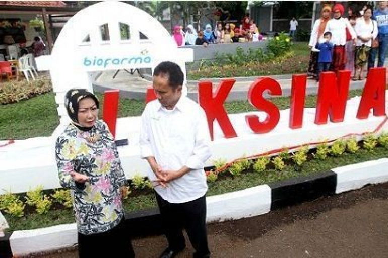 Walikota Cimahi Resmikan Taman Vaksinasi
