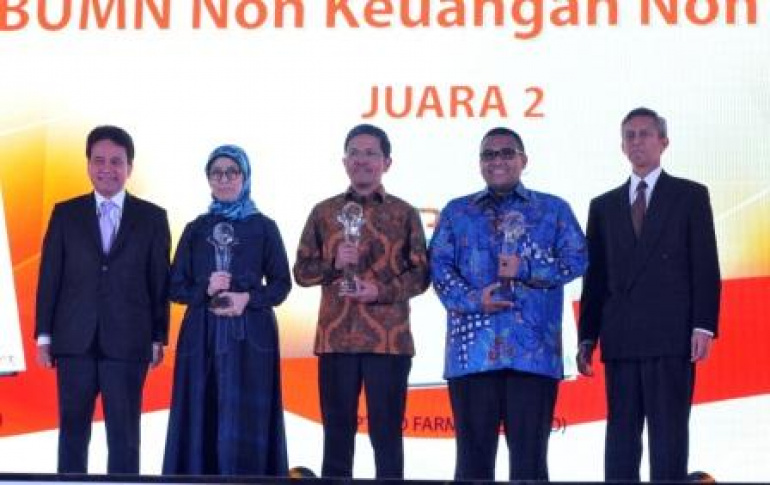 Terapkan Keterbukaan Informasi Bio Farma Raih Annual Report Award
