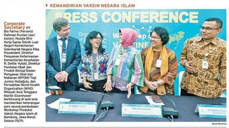 WHO Sokong Kemandirian Vaksin Negara Islam