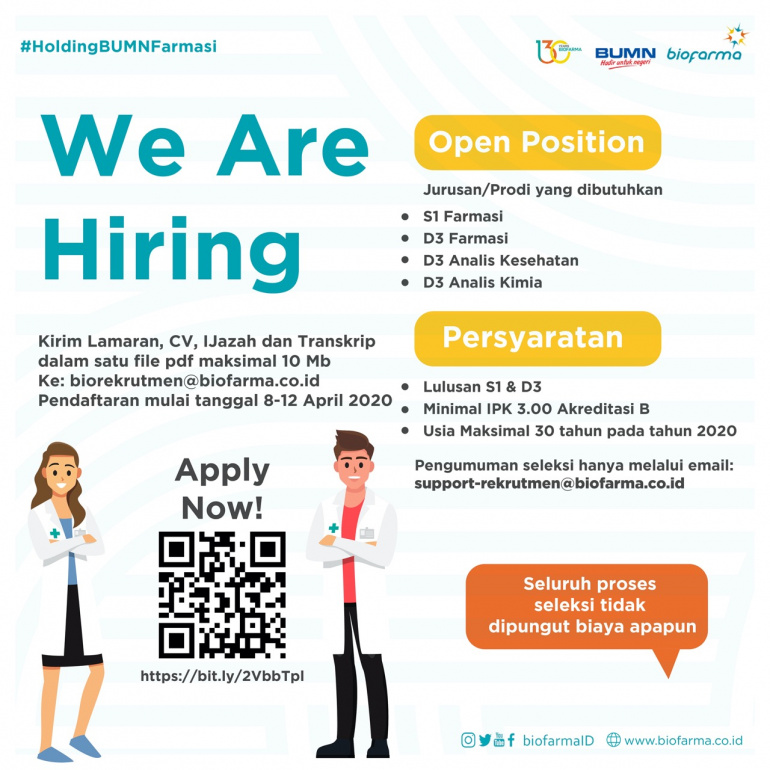 iklan lowongan kerja Apr 20 2