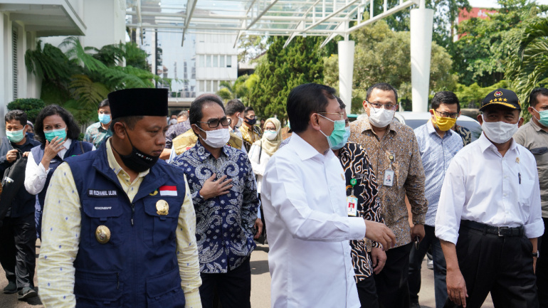 Kunjungan Menko Bid PMK