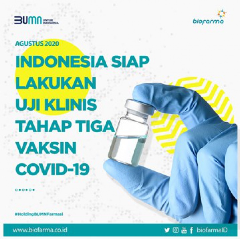Indonesia Siap Laksanakan Uji Klinis Vaksin Covid 19 1